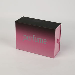 Custom Eco-Friendly Handmade Luxury High Quality Paper Drawer <b>Box</b> with Ribbon Handle Cosmetic Packaging for Perfume <b>Bottle</b> - Product Image 1