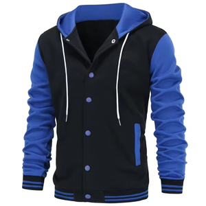 High Quality Premium Winter Season Plus Size Men's 100% Cotton Fleece Knitted Hooded Pocket Regular Fit Eco-Friendly Breathable - Product Image 1