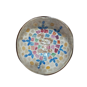 Bols en noix de coco artisanaux personnalisables Sacred Heaven Zen avec bordure en feuille d'aluminium – Vente en gros pour les détaillants - Product Image 1