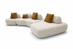 Luxury Curved Modular <b>Sofa</b> | Modern Sectional Couch| Custom Organic <b>Sofa</b> | High-End Hotel & Villa Furniture Manufacturer Vietnam - Product Image 4