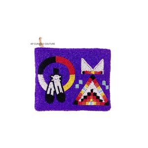 Floral Handmade Beaded Coin Pouches Artisan Made Coin Purse Hand Embroidery Seed Beads Coin Purses Trendy Latest Design - Product Image 3