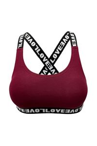 Solid Ribbed Breathable Lightweight Cross-Back Elastic <b>Strap</b> Sports <b>Bra</b> with Light Support - Product Image 5