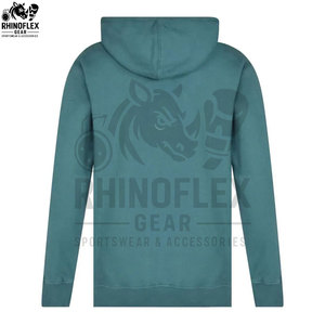 Sudadera con Capucha Oversize Casual para Hombre, 100% Algodón, Básica con Bordado, Teñido Liso, Prenda Exterior para Invierno - Product Image 5