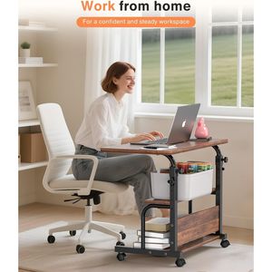 Scrivania Regolabile per Laptop, Tavolo Portatile per Piccoli Spazi, Ideale per Camere da Letto e Uffici Domestici - Product Image 2