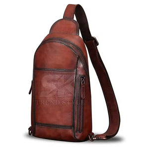 กระเป๋าหนังแท้คุณภาพสูง สีเดียว ดีไซน์ทันสมัย สะพายข้างหรือสะพายอก เหมาะสำหรับการเดินทาง ทำงาน และสวมใส่ลำลอง - Product Image 2