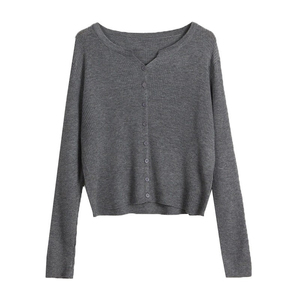 Cardigan en tricot côtelé rose à manches longues, boutonné sur le devant, couleur unie, pull pour homme, vêtement de printemps - Product Image 3
