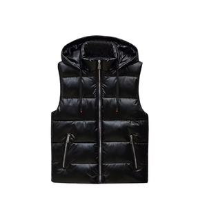 Chalecos de Plumón para Hombre, Tallas Grandes, Alta Calidad, Color Gris, Relleno de Plumón de Pato, Venta al Por Mayor - Product Image 2