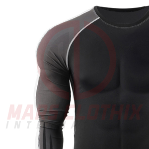 High Quality Comfortable and Breathable <b>Men</b> Rash Guard Best Manufacturing Adult Size <b>Men</b> Rash Guards <b>For</b> Sale - Product Image 5