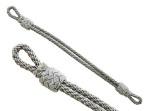 Mützengeflecht Knitted Cap Cord Solid Color Fabric <b>Braided</b> Rope Simple Style Badge <b>Accessory</b> Cord with Metal Hook Custom Color - Product Image 4