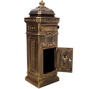 Large Capacity Residential Outdoor Safety <b>Mailbox</b> Garden Floor Rainproof Letter Box with Postbox Stat - Product Image 6