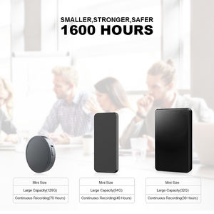 128GB (1600h) manyetik konferans kaydedici, pil 70h ses kaydı sağlayabilir, 1.6 inç hafif tasarım - Product Image 2