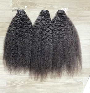 Extensiones de cabello humano vietnamita sin químicos, recto, doble estirado, cutícula alineada, tejido de cabello al mejor precio para mujeres negras - Product Image 1