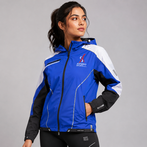 Chaqueta Cortavientos Acolchada con Capucha para Mujer, Talla Grande, Manga Larga, Exterior de Nailon, Estilo Utilitario Otoñal, Corte Regular, Color Sólido - Product Image 1
