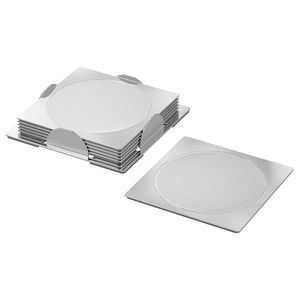 Juego de Posavasos de Metal Premium Hechos a Mano, Resistentes al Óxido, Protección para Mesa, Portavasos, Accesorio Decorativo Moderno para el Hogar, Cocina, Bar, Regalo - Product Image 1