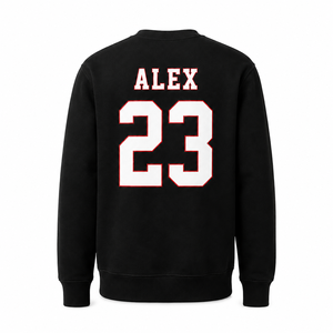 High Quality Heavyweight Fleece <b>Crewneck</b> Sweatshirt Custom Varsity Letter Embroidery OEM Wholesale - Product Image 3