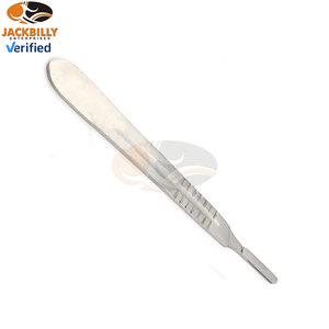 Cuchillo Quirúrgico Profesional con Mango Número 4 y 20 Hojas Estériles Reutilizables, Instrumento de Corte de Precisión para Uso Médico y Dental - Product Image 5