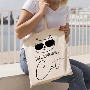 Bolsa de Mano de Lona de Algodón Resistente, Bolsa de Compras Diaria Premium - Product Image 6