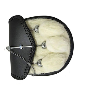 Sac Sporran en fourrure de lapin, style tendance, pour kilt écossais, avec design et logo personnalisés, prix de gros 2026 - Product Image 5