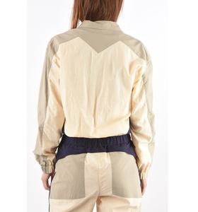 Color Blocking <b>Racer</b> <b>Jacket</b> Zipper Closure Sporty Style Regular Sleeve Polyester Material Spring Wear - Product Image 2
