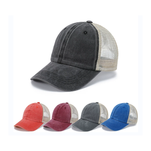 Custom Logo Blank Embroidery Foam Trucker Cap OEM Mesh Sport Unisex Baseball Trucker <b>Hat</b> - Product Image 1