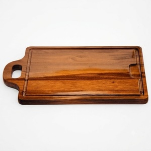 Tabla de Cortar Clásica de Madera con Superficie Segura para Alimentos, Ideal para Cortar Frutas, Verduras, Carne y Pan Fácilmente - Product Image 5