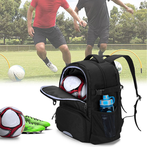 Sac à dos de sport 2026 pour basketball et football, sac à dos de football personnalisé avec compartiment porte-ballon, logo personnalisé - Product Image 2