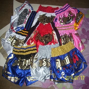 Pantalones Cortos de Kick Boxing Elásticos para Muay Thai, Artes Marciales, Personalizados de Fábrica, al por Mayor, Lisos, con Marca Personalizada, para Hombres, Mujeres y Niños - Product Image 6