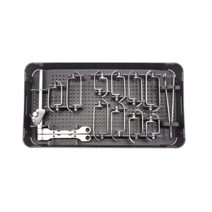 Kit d'opérations orthopédiques pour la chirurgie de la colonne vertébrale, comprenant un rétracteur cervical antérieur - Product Image 2