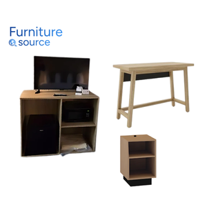 Meubles de chambre d'hôtel rentables pour Super 8 -MDF et LPL Casegoods pour une utilisation en chambre-Usine du Vietnam avec qualité d'exportation - Product Image 1