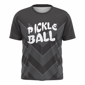 Custom Men's Pickleball Polo <b>Shirt</b> Black Lime Green <b>Geometric</b> Print Moisture Wicking Athletic Fit Short Sleeve 100% Polyester - Product Image 4