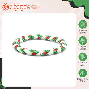 Widely Used Premium Quality Eye Catching Trendy Design Multi Colors Handmade Crochet Women's Glass <b>Beads</b> <b>Bracelets</b> Nepal Ahana's - Product Image 2