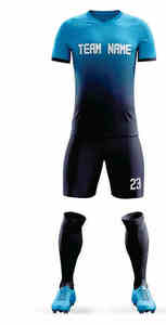 Nouvelle mode, ensemble de maillots de football pour hommes avec impression numérique personnalisée, polyester à séchage rapide, manches courtes, uniforme de sport - Product Image 2