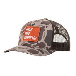 Vietnam Hat Factory Low Tariff 5-Panel Camuflaje Impresiones Malla Camioneros Sombreros Pre-Curved Twill/Poliéster Custom 112 Camo Hat Patch - Product Image 1
