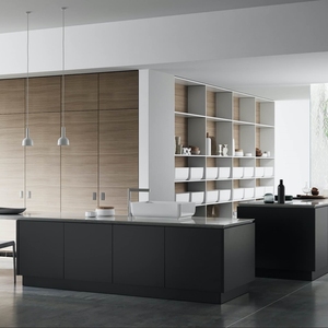 ตู้ครัวสำเร็จรูปแบบโมดูลาร์สไตล์ยุโรปไร้กรอบ ผลิตตามสั่งโดย JY Project สำหรับเวียดนาม ทำจากไม้อัดทันสมัย ประกอบเองได้ เหมาะสำหรับครัวเชิงพาณิชย์ ส่งตรงจากสหรัฐอเมริกา - Product Image 3