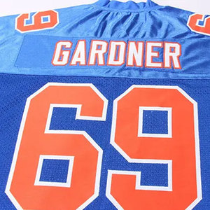 Wholesale Customized Heat-Transfer Printed Adults American Football Uniform Oversized College Training Jersey Unisex Team Name - Product Image 3