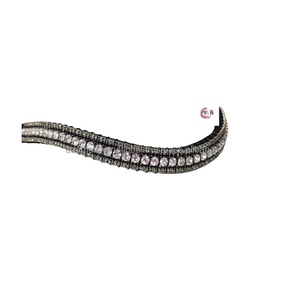 Banda de cuero para cejas de caballo, Calidad única, Mega Diamante ostentoso, banda para cejas en cristal - Product Image 1