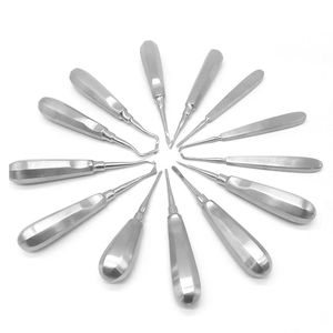Meilleur Prix – Kit d'Équipement Dentaire Manuel en Acier Inoxydable : Élévateurs Radiculaires Droits et Courbés, Instruments Chirurgicaux Légers Certifiés CE - Product Image 1