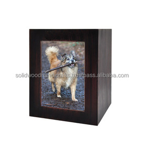 Caja de madera para urna funeraria hecha a mano para cenizas de mascotas Urnas de cremación de madera para cenizas de gatos y perros Urnas de palisandro a bajo precio - Product Image 2
