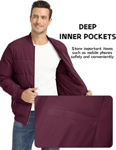 Blouson matelassé à col montant de qualité supérieure, service OEM ODM, manches longues, meilleur prix, collection hiver extérieur, devant - Product Image 4