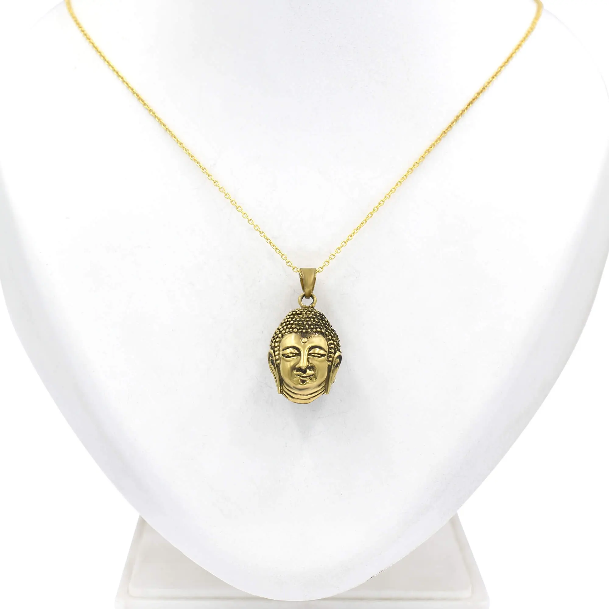 buddha anhänger anhänger gold halskette hochwertige messing metall schmuck buddha gebet anhänger lange halskette bestes geschenk für astrologie