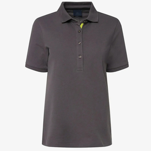 Premium Quality Women's White Short Sleeve Polo Shirt 100 Cotton Pique Knitted Casual Solid Color Regular Fit - Product Image 6