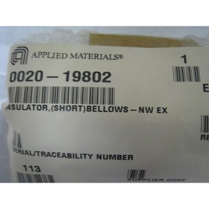 ฉนวนกันความร้อน AMAT 0020-19802 (แบบสั้น) รุ่น Bellows-NW EX - อุปกรณ์และอะไหล่เซมิคอนดักเตอร์ระดับโลกที่เชื่อถือได้ - Product Image 1