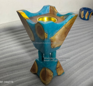 เครื่องเผาธูปไม้ทำจากเรซินสีเขียวอ่อนสำหรับผมบ้านที่เคร่งศาสนาโดย rfcrafts - Product Image 6