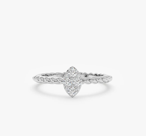 Anillo de Oro con Diamante Cultivado en Laboratorio, Corte Brillante, Certificado IGI, Diseño Personalizado Vintage, para Mujer, Joyería para Compromiso, Boda, Aniversario - Product Image 2