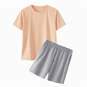 Conjunto Deportivo para Hombre, Corte Ajustado, Ropa Deportiva, Secado Rápido, Cintura Elástica, para Gimnasio, Entrenamiento, Verano, 100% Algodón, Venta al Por Mayor - Product Image 1