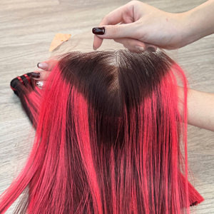 Cheveux vierges vietnamiens roses piano, lisses comme des baguettes, de luxe, super double drawn, livraison rapide depuis l'usine, super double drawn - Product Image 2