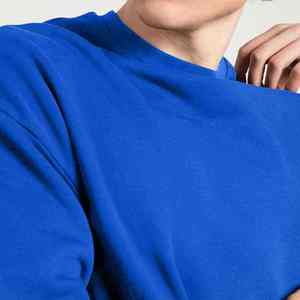 Best Quality New Casual Streetwear Solid Color Men Pullover Sweatshirt Winter Warm Long Sleeve 100% Cotton Fleece Custom Logo - Product Image 5
