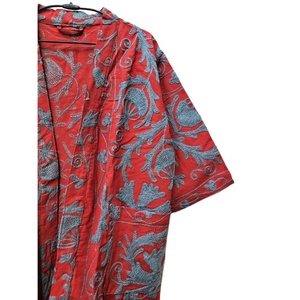 Hecho a mano al por mayor Suzani bordado algodón térmico verano Boho Hippie Kimono bata ropa de dormir Unisex abrigo de invierno albornoces - Product Image 6