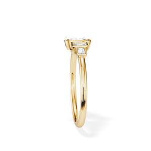 Anillo de compromiso con diamante de corte ovalado, engaste de oro de 14k, estilo floral clásico para mujer - Product Image 5