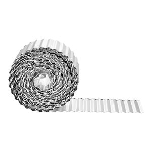 Bordatura per Paesaggistica in Acciaio Zincato 50 ft x 6 in, Strisce Metalliche Flessibili Facili da Installare per Giardinaggio e Terrazze - Product Image 1